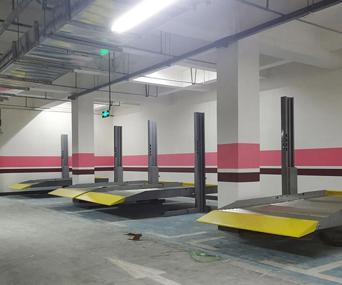 武陵两层四柱简易立体车库家用停车设备日常操作检查项目