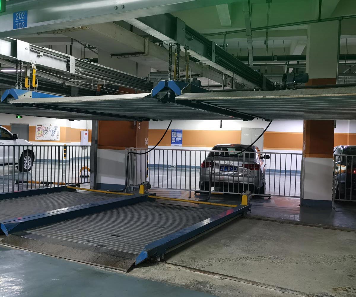 湘阴PSH单列式二层升降横移类停车设备