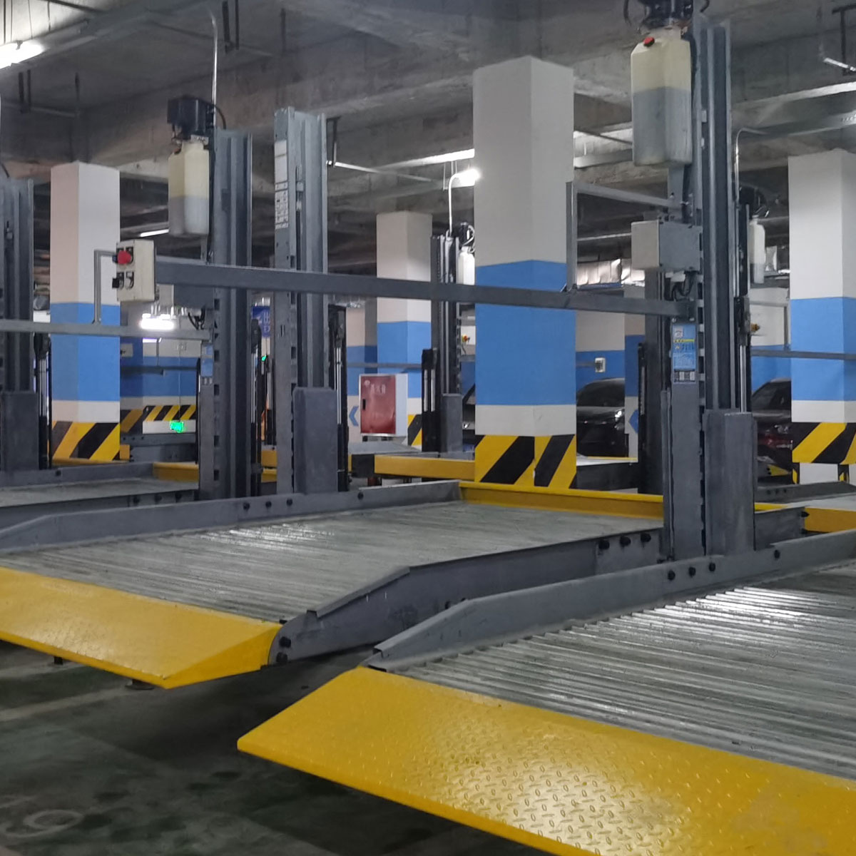 PJS机械停车库租用两柱简易升降式停车设备租赁经营